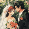 Anime Romance Wedding Diamond Painting