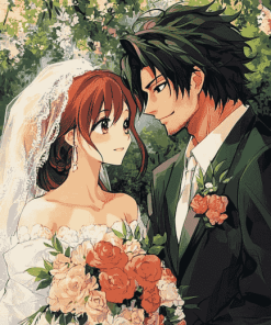 Anime Romance Wedding Diamond Painting