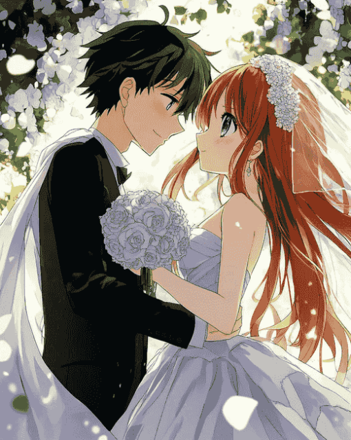 Anime Wedding Romance Diamond Painting