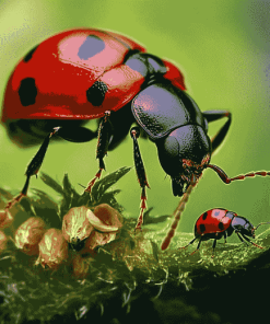 Ant and Ladybug Close-Up Diamond Painting