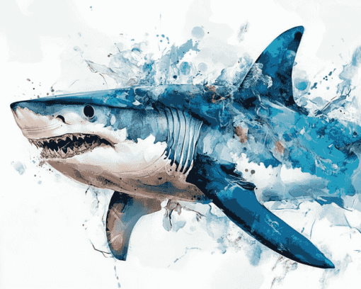 Artistic Hammerhead Diamond Painting