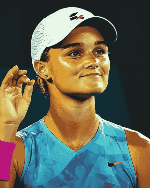 Ashleigh Barty Tennis Star Diamond Painting