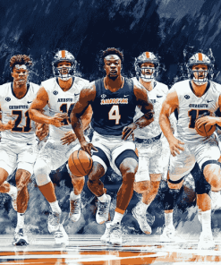 Auburn Tigers Basketball Stars Diamond Painting