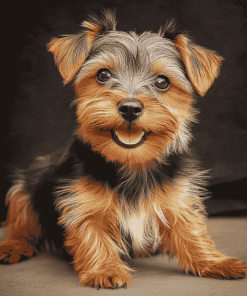 Australian Terrier Puppy Portrait Diamond Painting