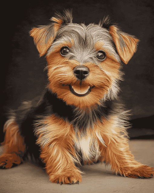 Australian Terrier Puppy Portrait Diamond Painting