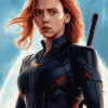 Avengers Black Widow Movie Diamond Painting