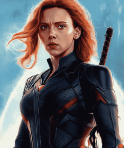 Avengers Black Widow Movie Diamond Painting