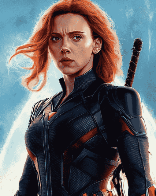 Avengers Black Widow Movie Diamond Painting