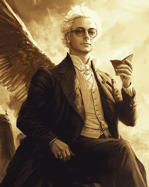 Aziraphale Good Omens Diamond Painting