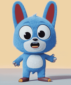 Baby Bluey Cartoon Diamond Painting