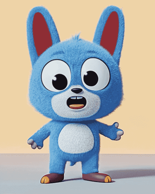 Baby Bluey Cartoon Diamond Painting