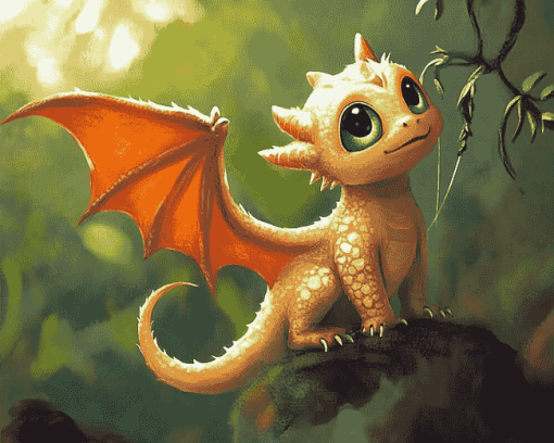 Baby Dragon Fantasy Diamond Painting