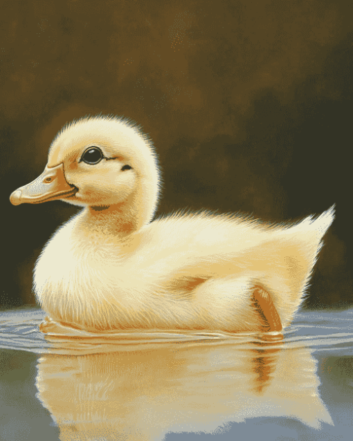 Baby Duckling Water Scene Diamond Painting