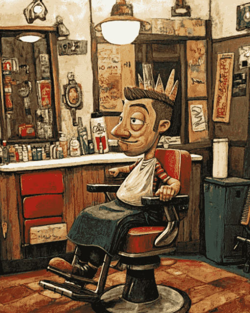 Barbershop Animation Diamond Painting