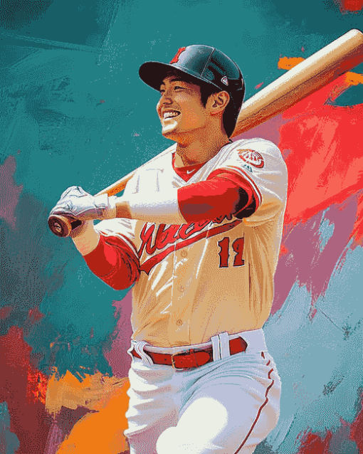 Baseball Pitcher Shohei Ohtani Diamond Painting