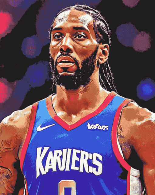 Basketball Icon Kawhi Leonard Diamond Painting