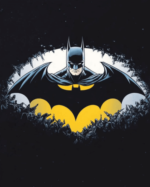 Batman Cartoon Symbols Diamond Painting