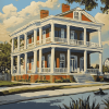 Baton Rouge Cityscape Diamond Painting