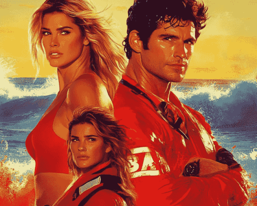 Baywatch Film Collectible Diamond Painting