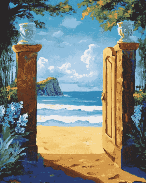 Beach Doorway Diamond Painting