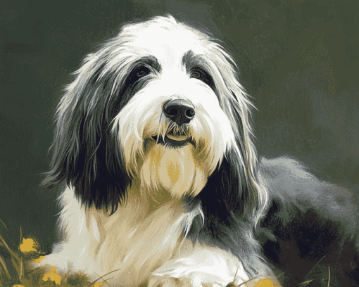 Bearded Collie Puppies Diamond Painting