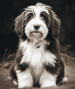 Bearded Collie Puppy Diamond Painting