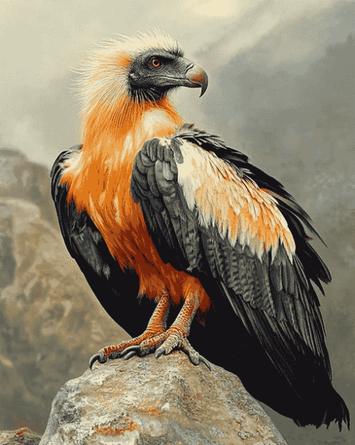 Bearded Vulture Bird Diamond Painting