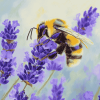 Bees and Lavender Serenity Diamond Painting