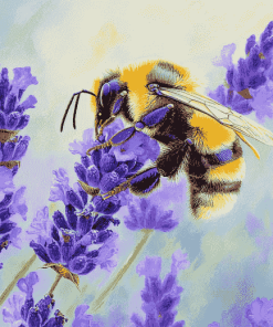 Bees and Lavender Serenity Diamond Painting