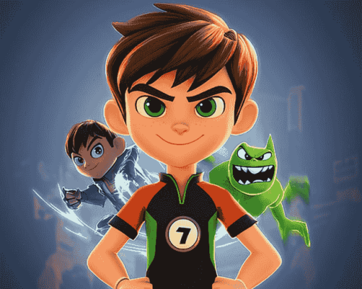 Ben 10 Cartoon Series Diamond Painting