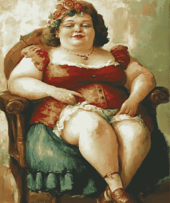 Big Woman Antiques Diamond Painting