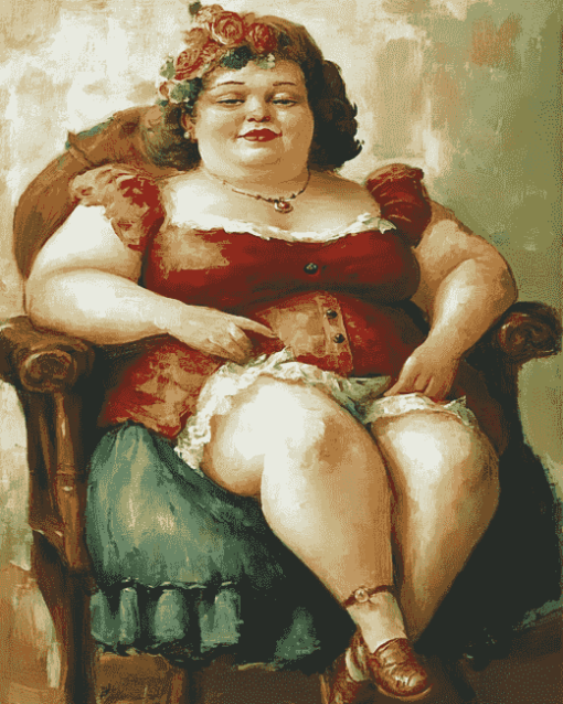 Big Woman Antiques Diamond Painting