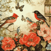 Birds and Blooms Diamond Painting