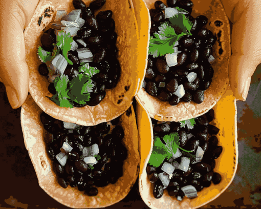 Black Bean Tacos Delight Diamond Painting