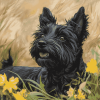 Black Cairn Terrier Puppy Diamond Painting