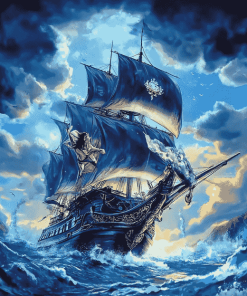 Black Pearl Ship Diamond Painting