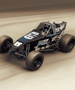 Black Sprint Car Racing Diamond Painting