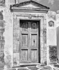 Black & White Greek Doors Diamond Painting