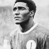 Black and White Eusebio Footballer Diamond Painting