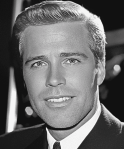 Black and White George Peppard Diamond Painting