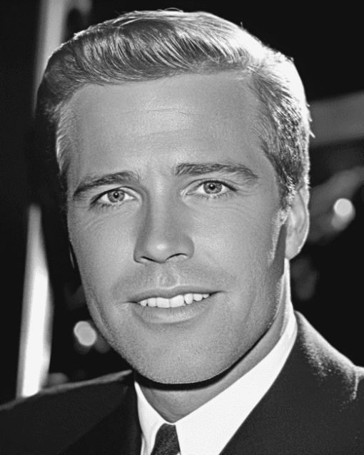 Black and White George Peppard Diamond Painting