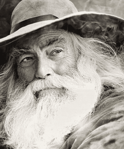 Black and White Walt Whitman Diamond Painting