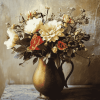 Blossoms and Rustic Vases Diamond Painting