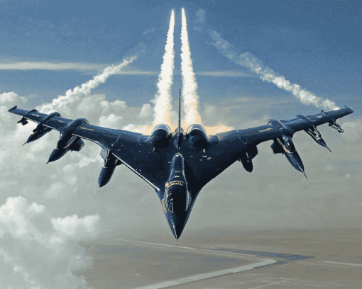 Blue Angels Jet Formation Diamond Painting