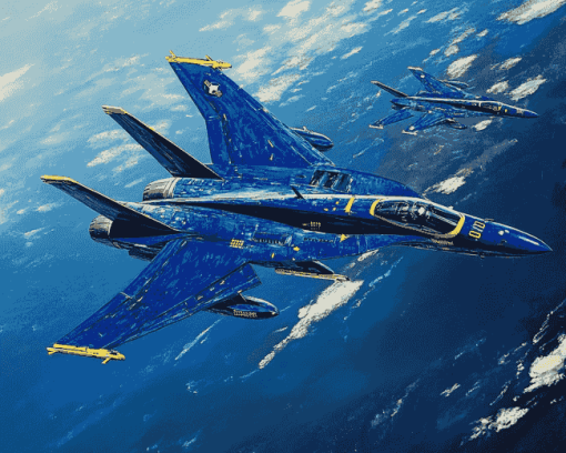 Blue Angels Jets Diamond Painting