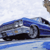 Blue Chevrolet Lowrider Diamond Painting