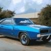 Blue Dodge Charger Vehicle Diamond Painting