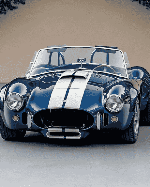 Blue Ford Shelby Cobra Car Diamond Painting