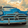 Blue Mercury Convertible Diamond Painting