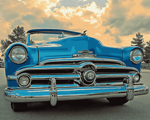 Blue Mercury Convertible Diamond Painting